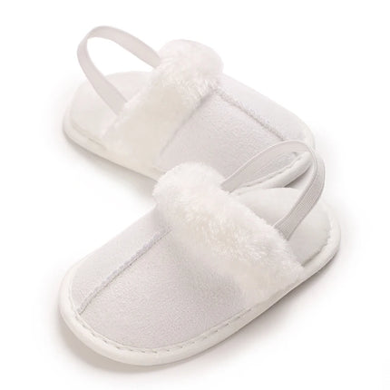 Newborn to 18 Months Children's Woolen Cotton Slippers Soft Soled Warm Baby Casual Shoes Cozy Footwear for Infants