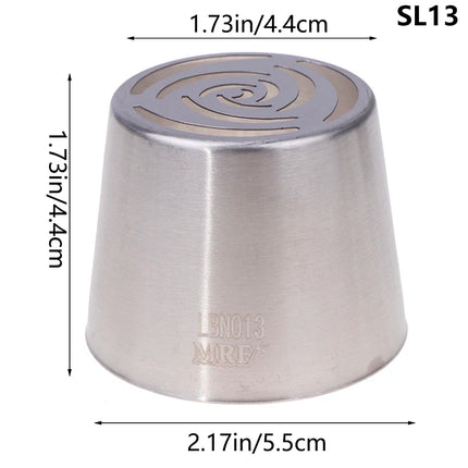 1Pc Stainless Steel Russian Piping Tips Christmas Cake Icing Frosting Nozzles For Cupcake Decoration DIY Kitchen Baking Tool