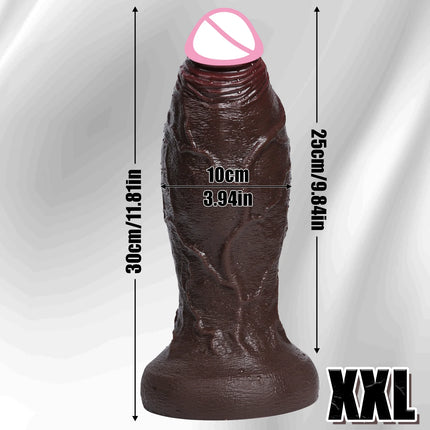 Huge Realistic Thick Dildo Double Silicone Skin Soft Glans Penis Woman Man Anal Sex Toy Suction Cup Big Dick Masturbators Dildos