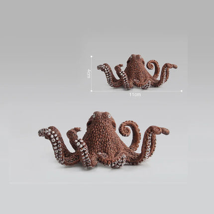 Simulation Marine Mollusc Plastic Model Figures Nautilus Ammonite Squid Octopus Figurine Sealife Animal Educational Toy For Kids