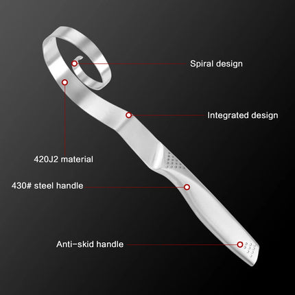 Danish Dough Whisk Stainless Steel HandHeld Bread Blender Dough Scraper Hole Fast Stirring Tool Danish Dough Whisk Egg Stirrer