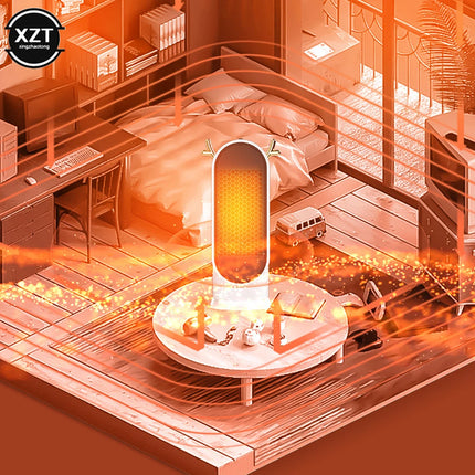 Desktop Electric Heater 500W Portable Home Electric Heater Intelligent Thermostat Fan Winter Electric Heater Heating Tools