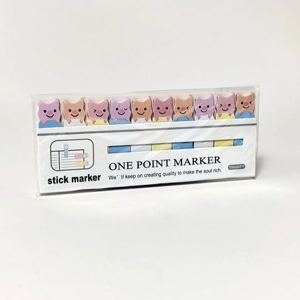 Korean Kawai Stationery Rows Sitting Little Flower Cat Black Cat Sticky Notes N Times Sticker Cartoon Creativity Pepsi Lovely
