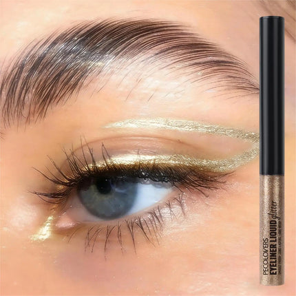 1PC Shimmer Eyeliner, Smudge-Proof ,Metallic Glitter Finish,Enhance The Allure of The Eyes,Perfect for Festive &Date Night Looks