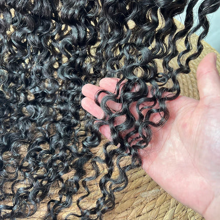 Burmese Curly 13x4 HD Transparent Lace Frontal Only Human Hair Free Part 10-22 Inch
