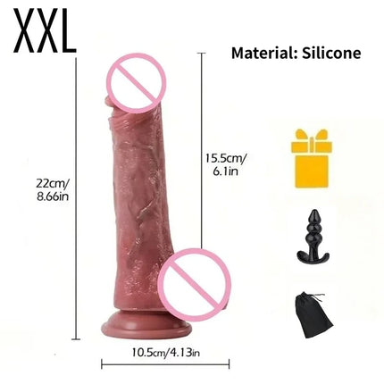 Realistic Dildo Soft Silicone Anal Butt Plug Vaginal G-spot  Masturbator Penis Suction Cup Big Dick Lesbian Sex Toys for Women18