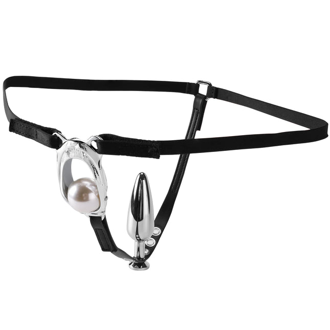 BDSM Invisible Female Chastity Lock With Anal Plug Against Cheating Adjustable Underwear Chastity Belt Adult Sex Toys For Women