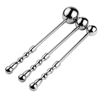 Metal hand-held ball anus plug, anal dilator anus toy, suitable for men and women, adult sex toy