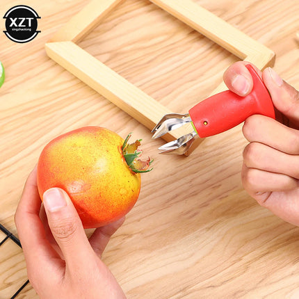 Household Strawberry Huller Creative Fruit Leaf Remover Gadget Tomato Stalks Corers Strawberry Knife Stem Remover Kitchen Tools