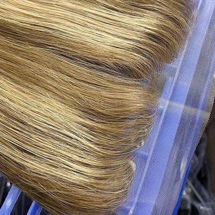 #P427 Highlight Straight 13x4 Lace Frontal 100% Raw Virgin Human Hair 4x6 Transparent Lace Closure Pre-Plucked Invisible Lace