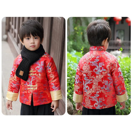 Kids Clothes Children Clothing Baby New Year Vintage Coat Performance Costumes Tops Chinese Hanfu Boys Ethnic Style Traditional