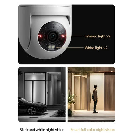Xiaomi Outdoor Camera 4C 5 Megapixel Full-color Night Vision IP66 Waterproof Bidirectional Gimbal Wifi 6 Humanoid Tracking CN
