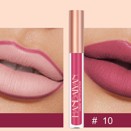 Handaiyan Lip Liner Lipgloss Set Waterproof Matte Liquid Lipstick Pencil Sexy Red Long Lasting Lipliner Makeup Cosmetics