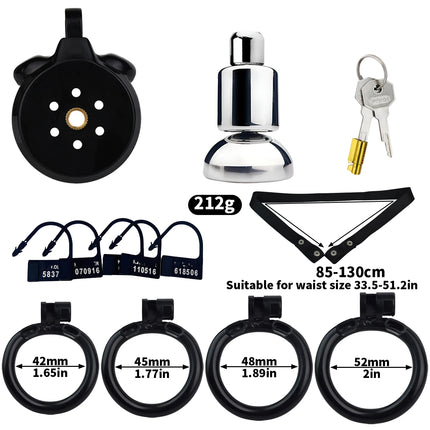 Strapon Flat Chastity Cage With Elastic Band Belt 4 Sizes Penis Ring Male Chastity Belt Sexshop BDSM Men Femboy Sissies 18