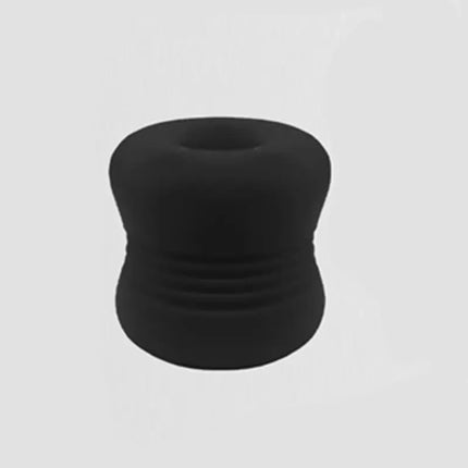 1Pcs Portable Male Silicone Pocket Stroker Cup Flexible Ribbed Outer Design Compact Reusable Personal Pleasure Toy For Travel