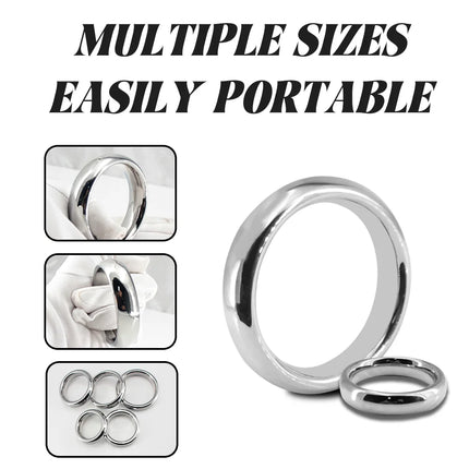 6 Size Metal Cock Ring Sex-Toys For Men Penis Bondage Lock Delay Ejaculation Penis Rings Weight Cockring Sex Toys For Adults 18