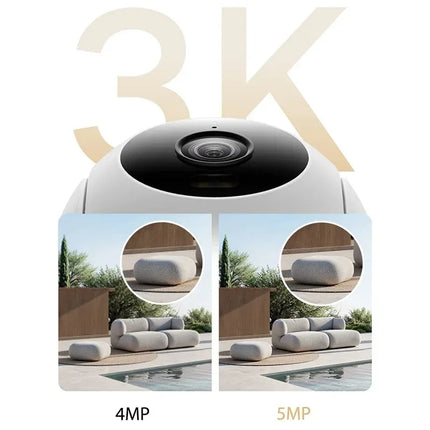 Xiaomi Outdoor Camera 4C 5 Megapixel Full-color Night Vision IP66 Waterproof Bidirectional Gimbal Wifi 6 Humanoid Tracking CN