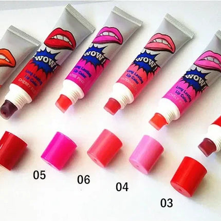 Romantic Bear Hot Selling Waterproof Lipstick Famous Brand Beauty Red Wow Makeup Matte Lip Gloss Impermeavel lip gloss Cosmetics
