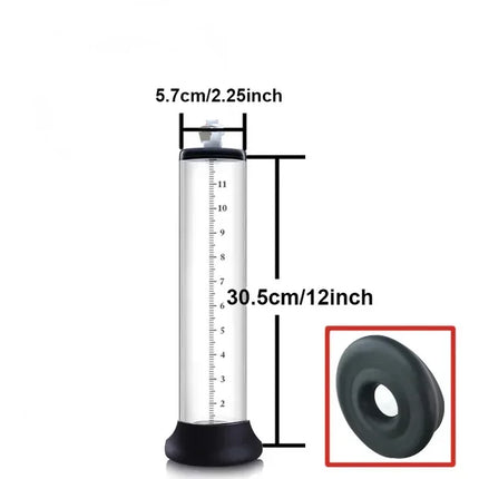 Acrylic Penis Enlarger Manual Penis Pump Sex Toy for Men Vacuum Pump Male Masturbation Penis Extender Trainer Adults Sex Product