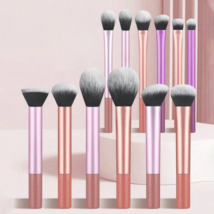 8pcs Pro Makeup Brush Set - Soft, Premium Synthetic Hair, Cruelty-Free, Easy to Clean, Foundation, Blush, Eyeshadow, Cosmetic