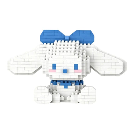 Sanrio Hello Kitty Kuromi My Melody Cinnamoroll Building Blocks Cartoon Figures Bricks Children's Assembly Toys Model Gift