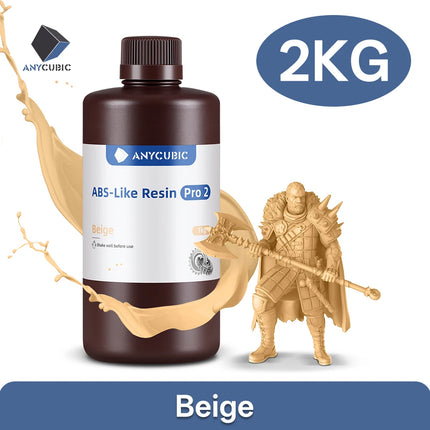 ANYCUBIC ABS Pro 2 Resin 405nm Photosensitive Polyresin High Precision with Minimal Shrinkage for LCD 3D Printer