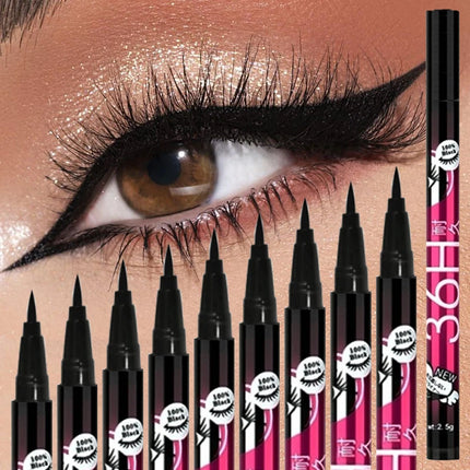 1/2/5pcs Waterproof & Sweat-Proof Black Eyeliner Pencil Long-lasting and Non-smudged Eyeliner Liquid Pen for Bold Eye Makeup
