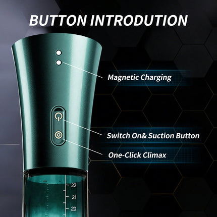 Male Masturbator Penis Pump Enlarger Transparent Visual Male Sex Toys for Men APP Control Vibrating Vacuum Suction Glans Trainer