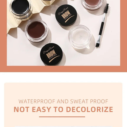 3D Wild Eyebrow Gel Wax Brow Styling Soap Waterproof Long Lasting Tint Eyebrows Enhancers Brows White Brown Eye Makeup Cosmetic