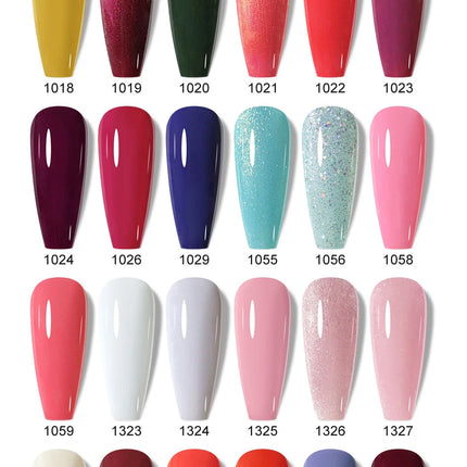 Clou Beaute 15ml HEMA TPO FREE Color Gel Nail Polish Nude Pink Red Green Collection Nail Gel Polish Glitter Soak Off UV LED Gel