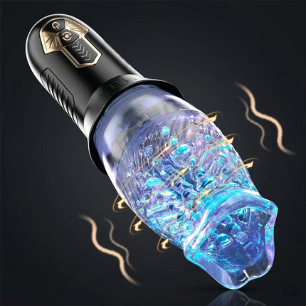 Automatic Electric Piston Rotating Sucker Male Blowjob Masturbator Cup Vagina Dildo Real Oral Vibrator Sex Toys for Men Machine