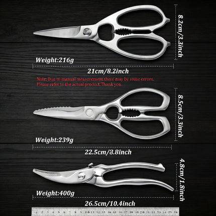 1/3PCS,Chicken Bone Scissors Kitchen Cooking Scissors Chicken Wings Fish Killing BBQ Scissors walnut clip Kitchen Accessorie