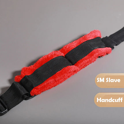 BDSM Handcuff Sex Toy SM Bondage Hand Cuff Gears Soft Adult Sex Games Fetish Back Pull Handcuff Sex Toy Set Female Restraint Set