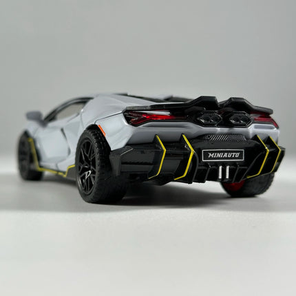 1:32 Lamborghini Revuelto Supercar Alloy Metal Diecast Model Car High Simulation Collectibles Children Toy Cars Sound And Light