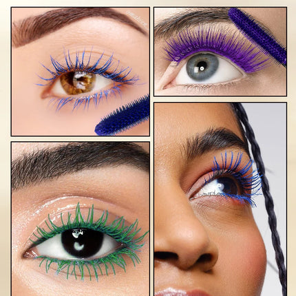 Chocolate Brown Mascara Colorful Curling Eyelash Extension Waterproof Fast Drying Lengthening Eye Black Lashes Makeup Lasting