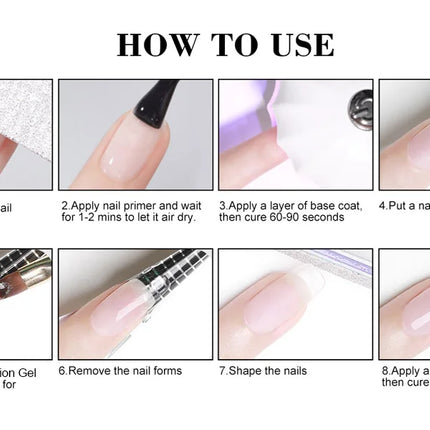 50ml TPO Free Jelly Nail Extension Gel Nail Builder French Nail Gum Venalisa Clear Natural Color Soak Off UV Construction Gel