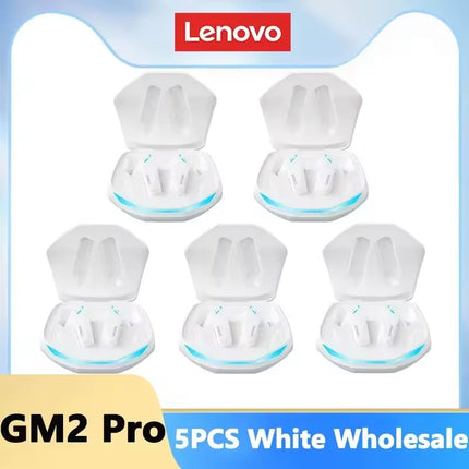 Lenovo GM2 Pro Earphone Bluetooth 5.3 Headphones with Mic 9D Stereo Pro 6 Lenovo Earbuds Dual Modes Music Game Wireless Headset