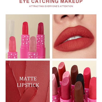 Lipstick Matte Versatile Waterproof Lip Gloss Long-Lasting Whitening Lip Mud Non-Fading Non-Stick Lip Gloss