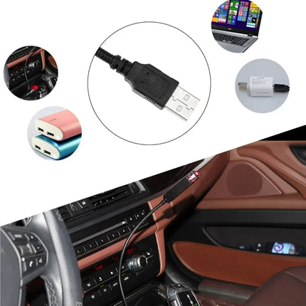LED Starry Sky Lamp 5V USB Powered Galaxy Starry Projector Night Lamp Romantic Atmosphere Light For Car Roof Bedroom Decoration