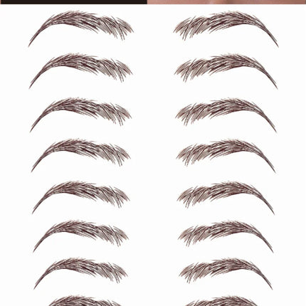 4D Hair Like Eyebrows Makeup Waterproof Eyebrow Tattoo Sticker Long Lasting Natural Fake Eyebrow Stickers Cosmetics 10 pairs 1PC