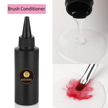 MSHARE 100ml Shiny Top Coat No Wipe Top Nail Gel for Gel Polish Semi-permanent Varnish No Sticker Hard Top Gel