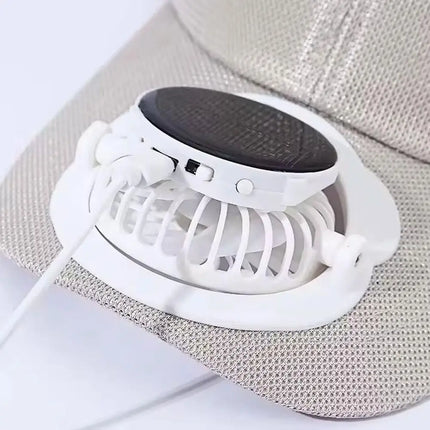 Summer Men Women Fan Baseball Hat Sun Block Baseball Hat with Solar Fan USB Charging Fan Breathable UV Block Outdoor Sunhats ﻿