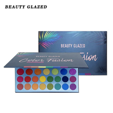 BEAUTY GLAZED 39 Color Rainbow Eyeshadow Palette Long lasting Neon Glitter Eye Shadow Pallete Eye Makeup Cosmetics