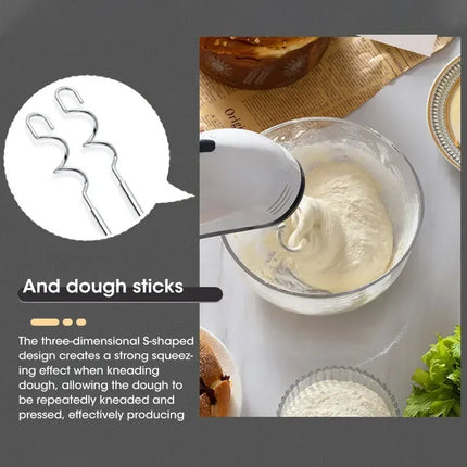 Handheld Electric Egg Beater Multifunctional Kitchen Mixer for White Cream Dough Automatic Home Cooking Egg White Beater