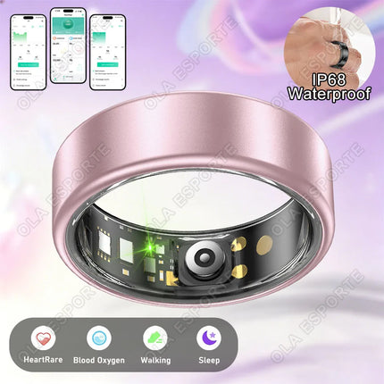 2026 Smart Ring Blood Pressure Heart Rate Sleep Monitoring Smartring IP68 & 5ATM Waterproof Sport Various Colors rings Man Women