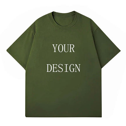 Unisex Cotton Tshirt Customized Printed Fashion T Shirt Harajuku Top DIY Your Like Photo or Logo T-shirt Fashion Custom Top