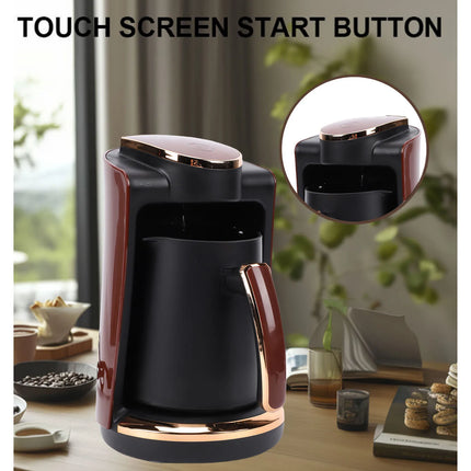 110V Turkish Coffee Maker 550W 250ML Single Cup Electric Turkish Greek Coffee Machine with Cup for Home Hot Beverage Brewing