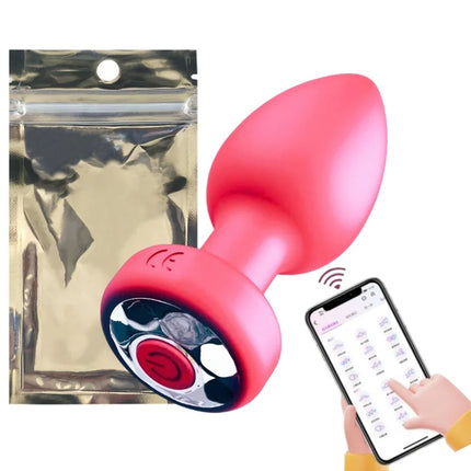 10 Speeds Vibrating Buttplug Wireless/APP Remote Control Anal Plug Male Prostate Massager Adult Erotic Sex Toy for Women Men 18