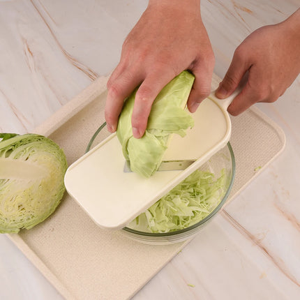Multi Handheld Mandoline Slicer - Stainless Steel V Blade, with Cleaning Brush, Comfort Grip, Easy to Clean, for Kitchen, Vegeta