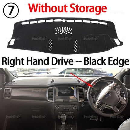 For Ford Everest Ranger P375 2015-2022 Car Dashboard Cover Dash Mat Sun Shade Non-slip Pad Interior Accessories